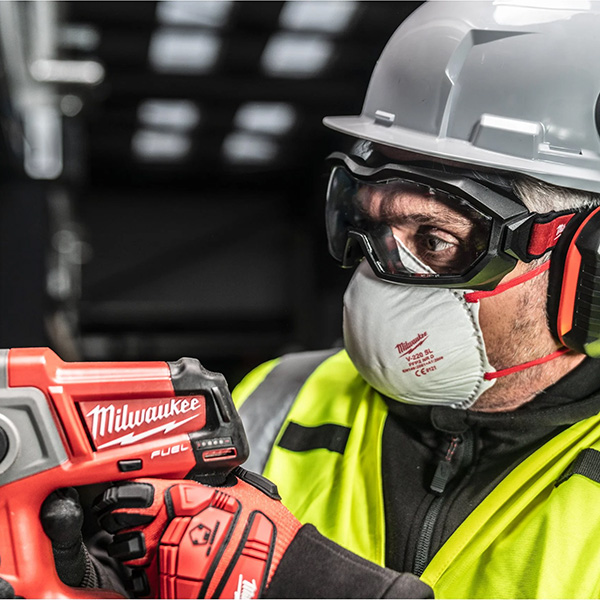 Milwaukee Occhiali di Protezione a Maschera Ventilati Lente Incolore - MILWAUKEE - Immagine 3